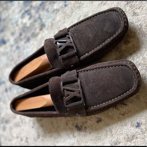 Men’s Brown Suede Louis Vuitton Loafers